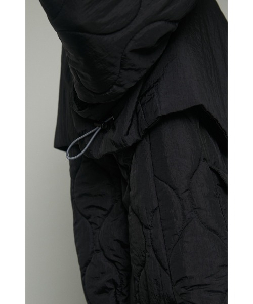 HeRIN.CYE（ヘリンドットサイ）の「Vest layerd blouson（ブルゾン・レディース・ブラック/ライトベージュ/カーキ・FREE）」の6枚目の写真