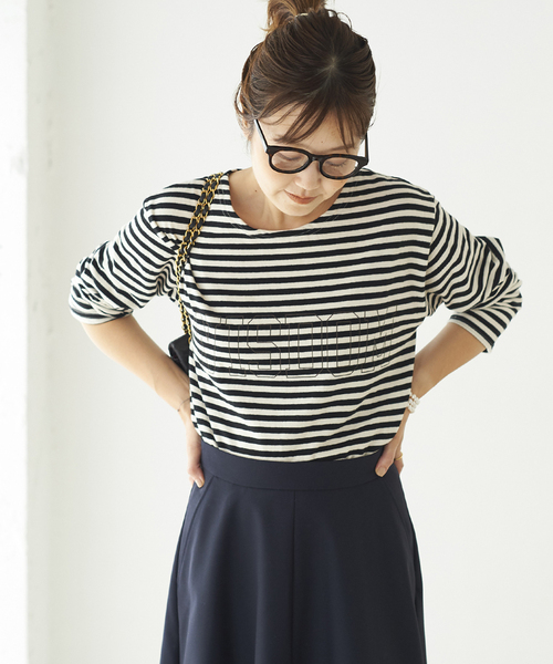 plage（プラージュ）の「【JANE SMITH/ジェーンスミス】SP BDR LOOSE Tシャツ（Tシャツ/カットソー・レディース・ブラック/ブラックミックス/ブラック系その他・FREE）」の4枚目の写真