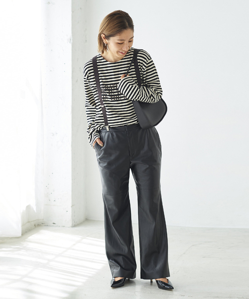 plage（プラージュ）の「【JANE SMITH/ジェーンスミス】SP BDR LOOSE Tシャツ（Tシャツ/カットソー・レディース・ブラック/ブラックミックス/ブラック系その他・FREE）」の21枚目の写真