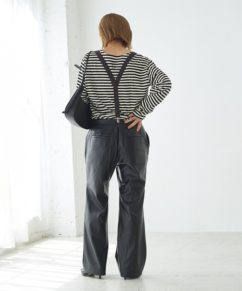 plage（プラージュ）の「【JANE SMITH/ジェーンスミス】SP BDR LOOSE Tシャツ（Tシャツ/カットソー・レディース・ブラック/ブラックミックス/ブラック系その他・FREE）」の22枚目の写真