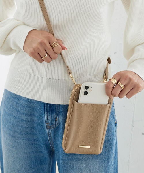 KOBE LETTUCE（コウベレタス）の「ウォレットミニショルダーバッグ（財布・レディース・ピンク/ベージュ/ブラック/グリーン・FREE）」の10枚目の写真