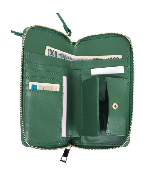 KOBE LETTUCE（コウベレタス）の「ウォレットミニショルダーバッグ（財布・レディース・ピンク/ベージュ/ブラック/グリーン・FREE）」の12枚目の写真