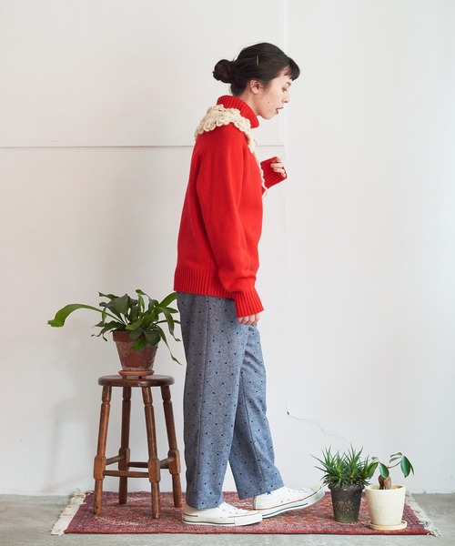 CHILD WOMAN(チャイルドウーマン)の「ツイードドット刺繍 テーパードパンツ(その他パンツ・レディース・ブラウン/チャコールグレー・36/38)」の14枚目の写真