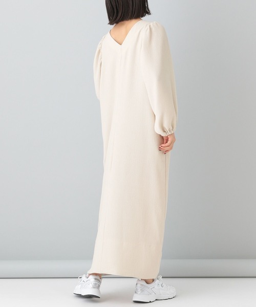 e/rm（イーアールエム）の「【e/rm】パフスリーブ2WAYワンピース_長袖 166258（ワンピース・レディース・ブラック/アイボリー/グリーン系その他5/オレンジ系その他5・FREE）」の15枚目の写真