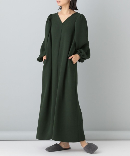 e/rm（イーアールエム）の「【e/rm】パフスリーブ2WAYワンピース_長袖 166258（ワンピース・レディース・ブラック/アイボリー/グリーン系その他5/オレンジ系その他5・FREE）」の22枚目の写真