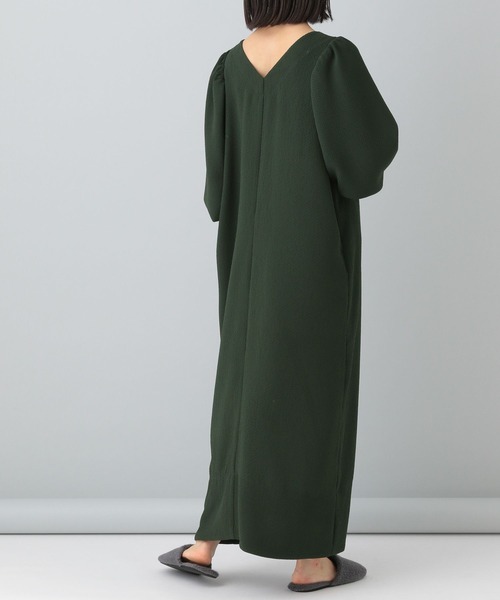 e/rm（イーアールエム）の「【e/rm】パフスリーブ2WAYワンピース_長袖 166258（ワンピース・レディース・ブラック/アイボリー/グリーン系その他5/オレンジ系その他5・FREE）」の13枚目の写真