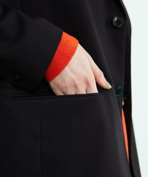 FRAPBOIS(フラボア)の「T/Rツイル ジャケット(テーラードジャケット・レディース・ブラック/グレー・2/1)」の18枚目の写真