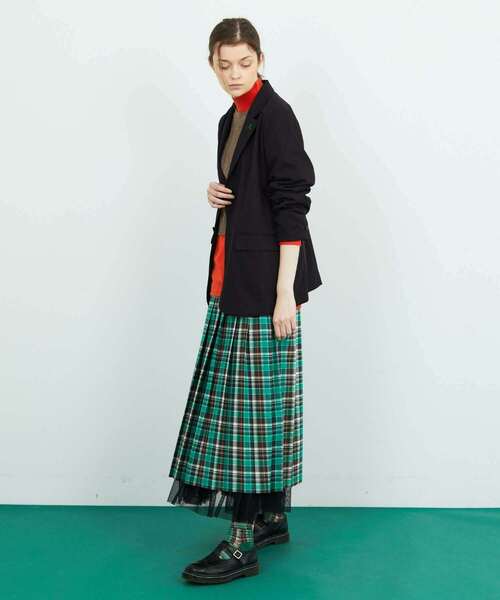 FRAPBOIS(フラボア)の「T/Rツイル ジャケット(テーラードジャケット・レディース・ブラック/グレー・2/1)」の19枚目の写真