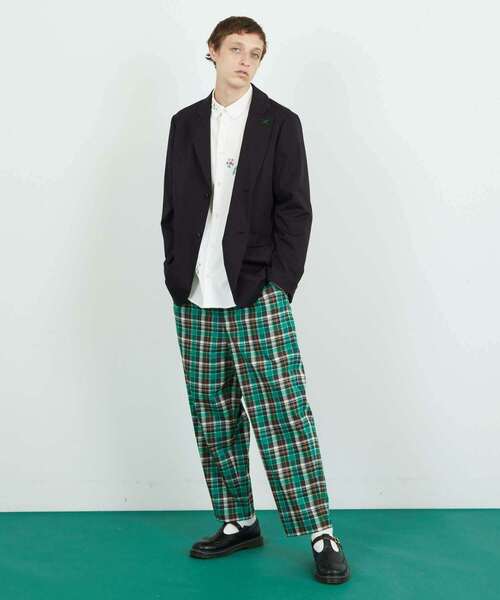 FRAPBOIS(フラボア)の「T/Rツイル ジャケット(テーラードジャケット・レディース・ブラック/グレー・2/1)」の10枚目の写真