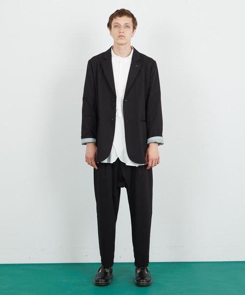 FRAPBOIS(フラボア)の「T/Rツイル ジャケット(テーラードジャケット・レディース・ブラック/グレー・2/1)」の15枚目の写真