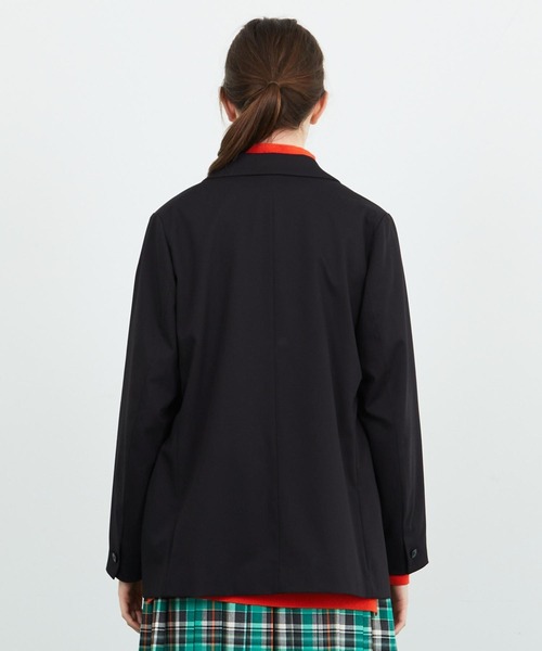 FRAPBOIS(フラボア)の「T/Rツイル ジャケット(テーラードジャケット・レディース・ブラック/グレー・2/1)」の12枚目の写真