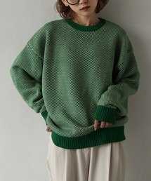 Chillfar | カラフルバイカラーニット(ニット/セーター)