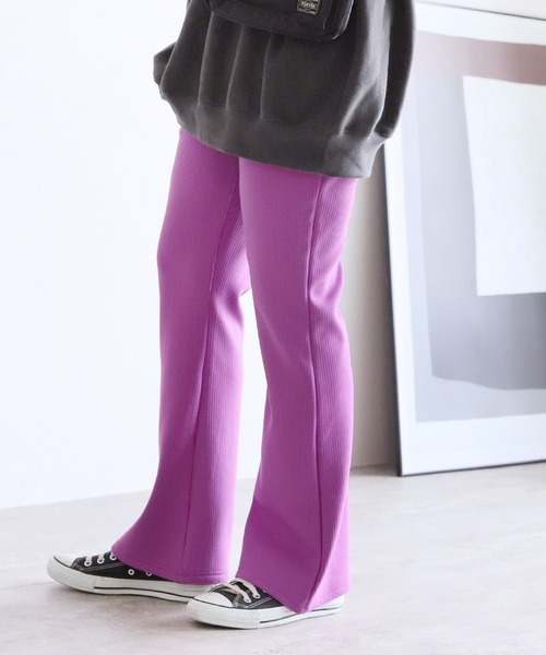 reca(レカ)の「裏起毛ボンディングセミフレアパンツ(その他パンツ・レディース・オリーブ/ブラック/パープル・FREE)」の16枚目の写真