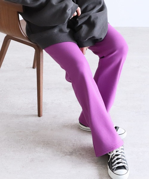 reca(レカ)の「裏起毛ボンディングセミフレアパンツ(その他パンツ・レディース・オリーブ/ブラック/パープル・FREE)」の17枚目の写真