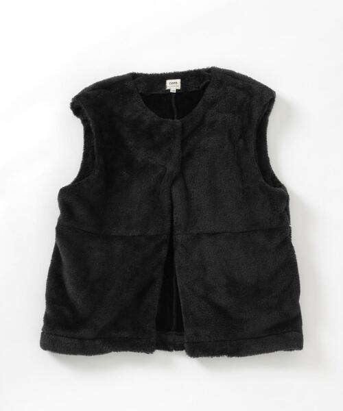coen（コーエン）の「【coen キッズ/ジュニア】[洗える]ハイパイルフリースベスト（ベスト・キッズ・ブラック/ベージュ・150/110/130）」の12枚目の写真