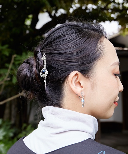 カヤ（カヤ）の「【カヤ】海雫かんざし（その他ヘアアクセサリー・レディース・ホワイト×ブルー/ブラック×レッド/ブラック×ブルー・FREE）」の6枚目の写真