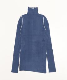 AULA AILA | 別注シルバーラインリブニット(ニット/セーター)