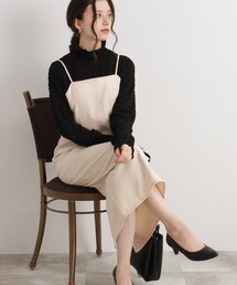 Cutie Blonde | 配色ステッチキャミワンピース(ワンピース)