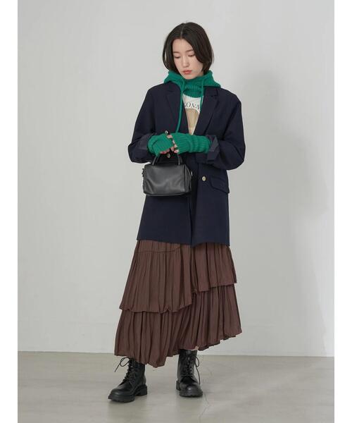 earth music&ecology(アースミュージックアンドエコロジー)の「イレヘムティアードスカート(スカート・レディース・ライトベージュ/ブラウン/ブラック/ラベンダー・FREE)」の17枚目の写真