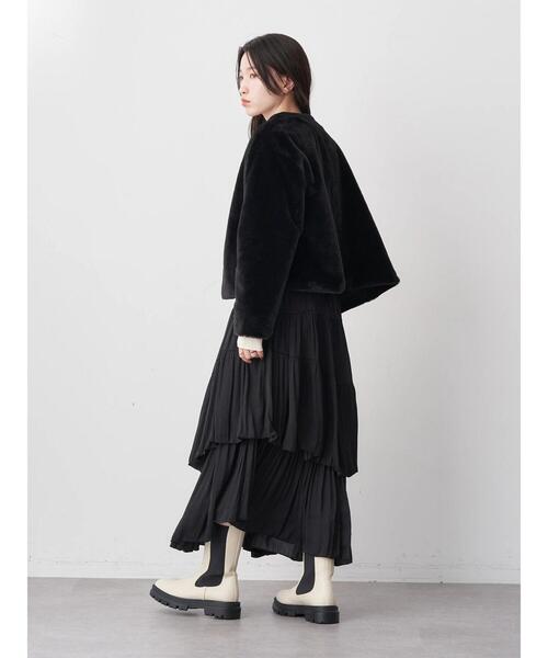 earth music&ecology(アースミュージックアンドエコロジー)の「イレヘムティアードスカート(スカート・レディース・ライトベージュ/ブラウン/ブラック/ラベンダー・FREE)」の22枚目の写真