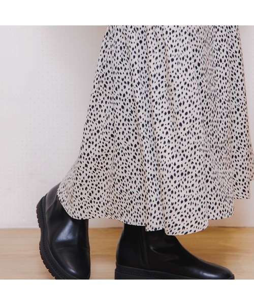flower（フラワー）の「レオパードパターンスカート（スカート・レディース・ブラウン/アイボリー・FREE）」の3枚目の写真