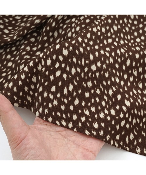 flower（フラワー）の「レオパードパターンスカート（スカート・レディース・ブラウン/アイボリー・FREE）」の18枚目の写真