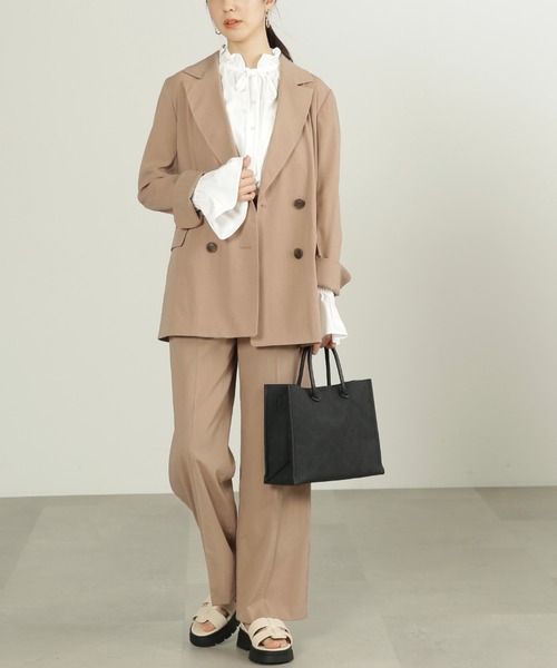 FREE'S MART（フリーズマート）の「◇エンボスペイズリーバッグ（トートバッグ・レディース・ブラウン/ブラック/ホワイト/カーキ・ﾌﾘ-）」の16枚目の写真