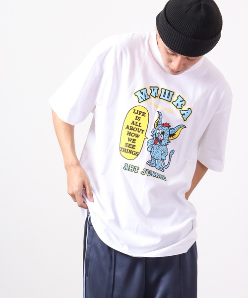 MISHKA（ミシカ）の「MISHKA 2022-23AW USA MISHKA x VASILIJ TORGASHEV コラボグラフィックTシャツ 半袖（Tシャツ/カットソー・メンズ・ホワイト系その他/ホワイト/ホワイト系その他3/パープル/ブラック/ブラック系その他2/ブラック系その他/ホワイト系その他2/ブラック系その他3/ブルー/ブラック系その他4/ホワイト系その他4・L/XL/2XL/M）」の5枚目の写真