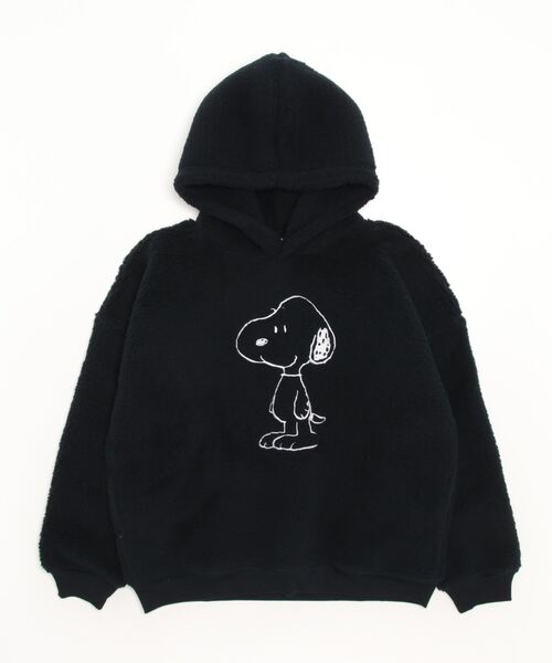 PEANUTS(ピーナッツ)の「PEANUTS スヌーピー/チャーリーブラウン ボアパーカー(パーカー・レディース・ネイビー/カーキ/アイボリー/カーキ系/ホワイト系その他/ネイビー系/カーキ系1/ネイビー系1/ホワイト系その他2・M/L)」の9枚目の写真