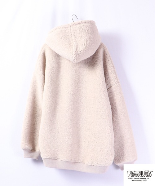 PEANUTS(ピーナッツ)の「PEANUTS スヌーピー/チャーリーブラウン ボアパーカー(パーカー・レディース・ネイビー/カーキ/アイボリー/カーキ系/ホワイト系その他/ネイビー系/カーキ系1/ネイビー系1/ホワイト系その他2・M/L)」の11枚目の写真