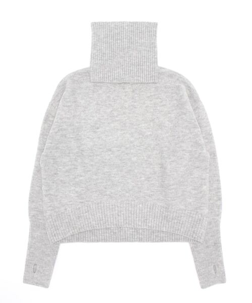 Te chichi(テチチ)の「スヌード付クルーネックニット(ニット/セーター・レディース・ネイビー/ベージュ/グレー・フリ-)」の6枚目の写真