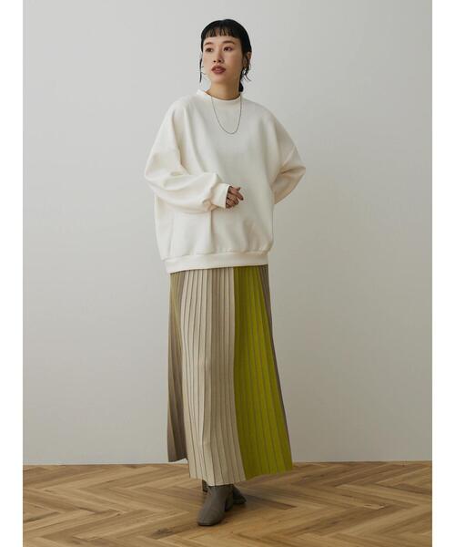 CRAFT STANDARD BOUTIQUE（クラフトスタンダードブティック）の「マルチストライプバイカラーニットスカート（スカート・レディース・イエロー/ピンク/グリーン・FREE）」の11枚目の写真