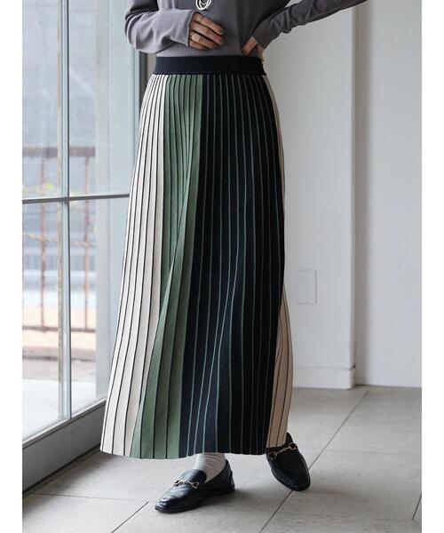 CRAFT STANDARD BOUTIQUE（クラフトスタンダードブティック）の「マルチストライプバイカラーニットスカート（スカート・レディース・イエロー/ピンク/グリーン・FREE）」の15枚目の写真