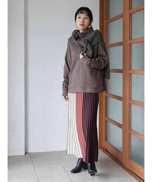 CRAFT STANDARD BOUTIQUE（クラフトスタンダードブティック）の「マルチストライプバイカラーニットスカート（スカート・レディース・イエロー/ピンク/グリーン・FREE）」の22枚目の写真