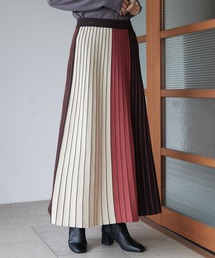 CRAFT STANDARD BOUTIQUE | マルチストライプバイカラーニットスカート(スカート)