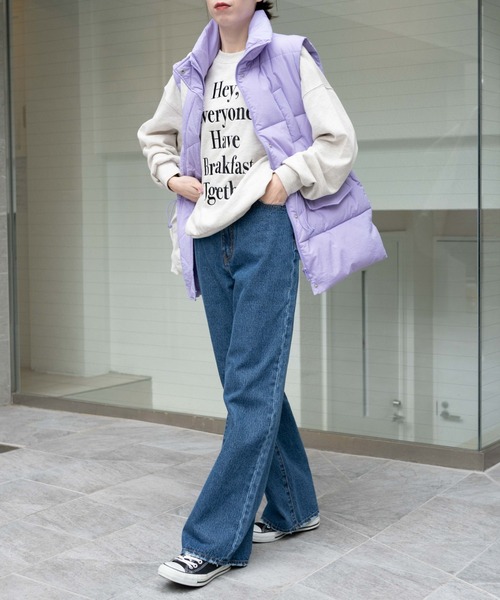 WEGO（ウィゴー）の「WEGO/【マルチサイズ】ウエストフィットワイドストレートパンツ（デニムパンツ・レディース・ブラック系その他/ブラック/インディゴブルー/ライトインディゴブルー/コバルトブルー・X-SMALL/SMALL/MEDIUM/LARGE/X-LARGE）」の15枚目の写真