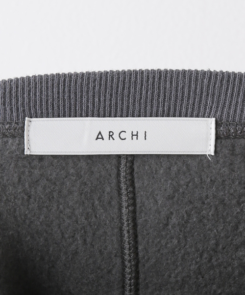 FRAMeWORK(フレームワーク)の「【ARCHI/アーキ】BRUSHED PILE PATCHED トップス(スウェット・レディース・イエロー/スミクロ・SMALL)」の9枚目の写真