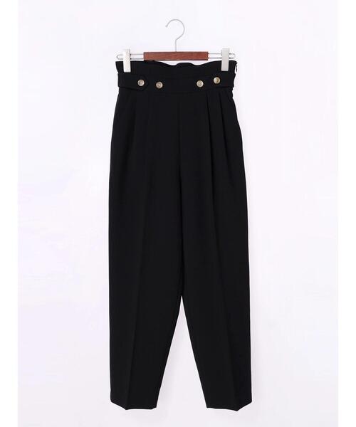 Te chichi（テチチ）の「ダブルクロスハイウエストテーパードパンツ（その他パンツ・レディース・グリーン/ピンク/ブラック・SMALL/MEDIUM）」の14枚目の写真