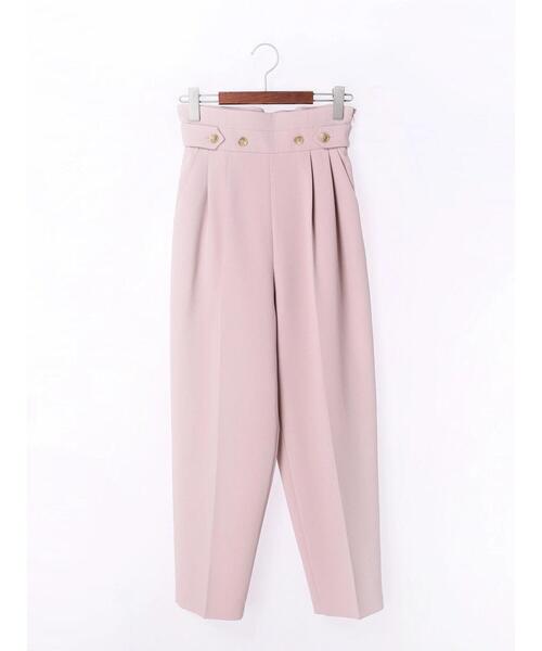 Te chichi（テチチ）の「ダブルクロスハイウエストテーパードパンツ（その他パンツ・レディース・グリーン/ピンク/ブラック・SMALL/MEDIUM）」の15枚目の写真