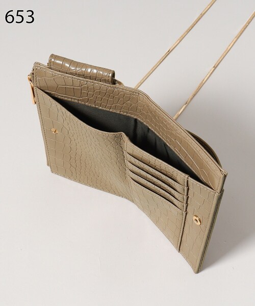 THE SHOP TK （ザ ショップ ティーケー ）の「◆ウォレットスマホミニショル（ショルダーバッグ・レディース・ホワイト系8/グリーン/ベージュ系その他2/ブラック系5/ブラック/ブルー/グレー系4/シルバー・00）」の14枚目の写真