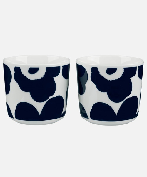 marimekko(マリメッコ)の「Unikko / coffee cup 2dl 2pcs(グラス/マグカップ/タンブラー・レディース・ネイビー・FREE)」の1枚目の写真