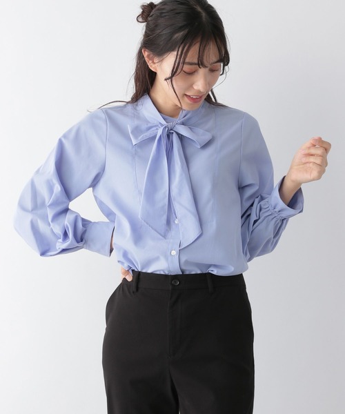 GLOBAL WORK（グローバルワーク）の「2WAYボウタイブラウス