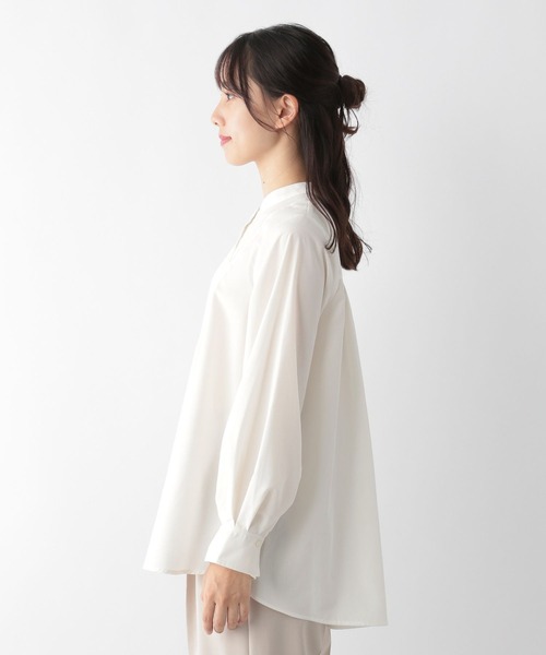 GLOBAL WORK(グローバルワーク)の「2WAYボウタイブラウス/MATINEE LINE/173695(シャツ/ブラウス・レディース・オフホワイト/ライトブルー・LARGE/MEDIUM)」の15枚目の写真