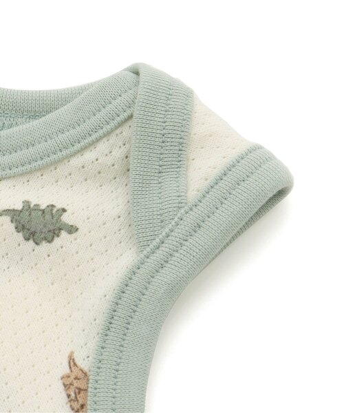 apres les cours（アプレレクール）の「ベビーメッシュ肌着（肌着・キッズ・イエロー/アイボリー・70/80）」の6枚目の写真