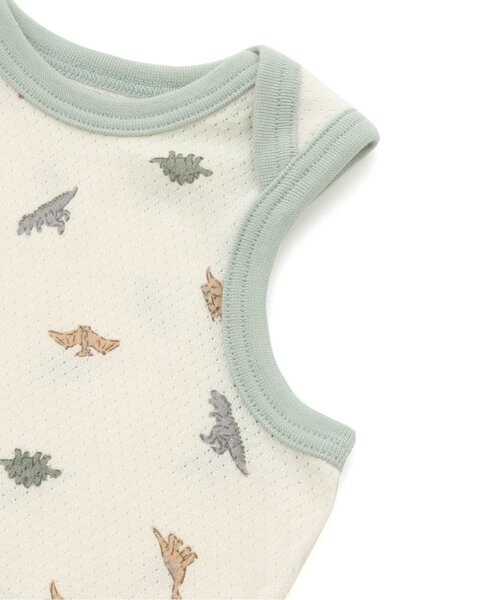 apres les cours（アプレレクール）の「ベビーメッシュ肌着（肌着・キッズ・イエロー/アイボリー・70/80）」の7枚目の写真