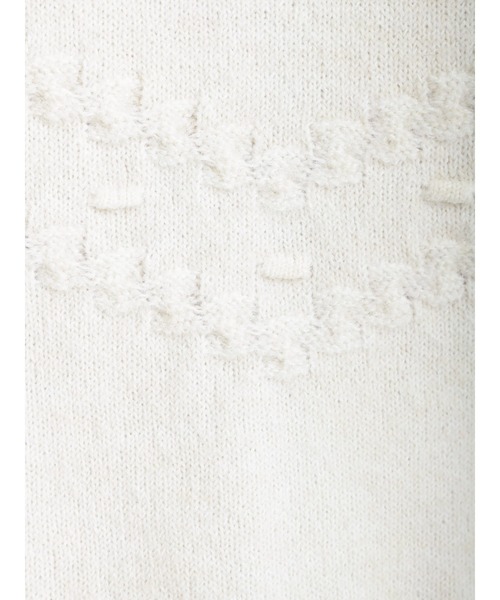 Samansa Mos2（サマンサ モスモス）の「ポップコーン編み前後着ニット（ニット/セーター・レディース・ブラック/ベージュ/オフホワイト/グリーン・ﾌﾘ-）」の12枚目の写真