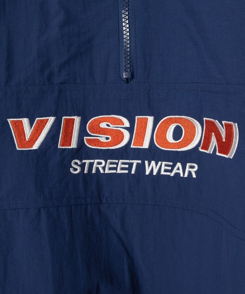 VISION STREET WEAR(ヴィジョンストリートウェア)の「【VISION STREET WEAR/ヴィジョンストリートウェア】ナイロンハーフZIPプルオーバー/アノラック/ビッグシルエット(ナイロンジャケット・メンズ・グリーン/ブラック/ネイビー・M/L)」の12枚目の写真