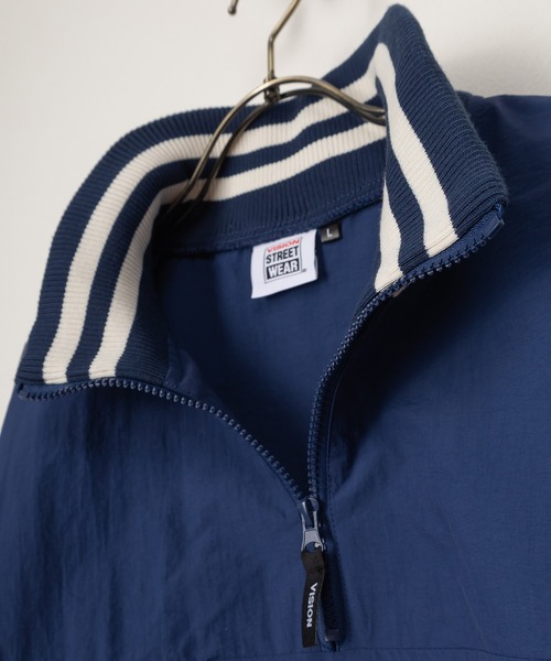 VISION STREET WEAR(ヴィジョンストリートウェア)の「【VISION STREET WEAR/ヴィジョンストリートウェア】ナイロンハーフZIPプルオーバー/アノラック/ビッグシルエット(ナイロンジャケット・メンズ・グリーン/ブラック/ネイビー・M/L)」の13枚目の写真