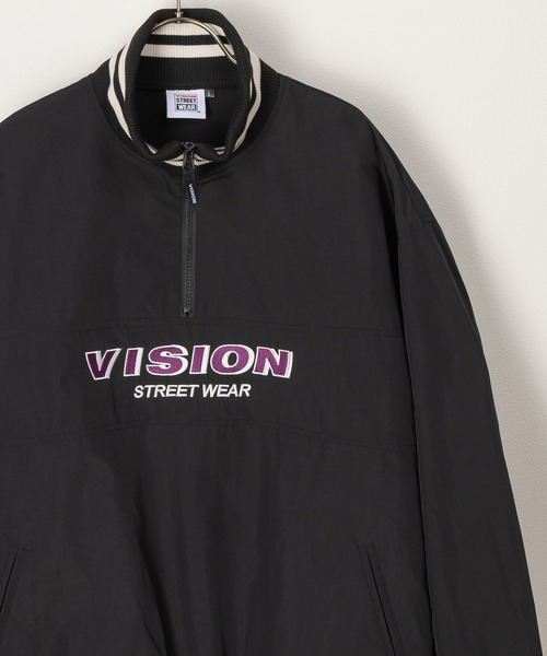 VISION STREET WEAR(ヴィジョンストリートウェア)の「【VISION STREET WEAR/ヴィジョンストリートウェア】ナイロンハーフZIPプルオーバー/アノラック/ビッグシルエット(ナイロンジャケット・メンズ・グリーン/ブラック/ネイビー・M/L)」の7枚目の写真