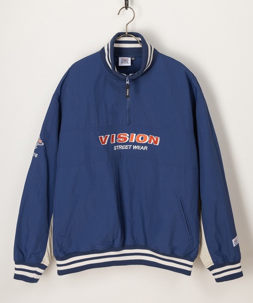 VISION STREET WEAR(ヴィジョンストリートウェア)の「【VISION STREET WEAR/ヴィジョンストリートウェア】ナイロンハーフZIPプルオーバー/アノラック/ビッグシルエット(ナイロンジャケット・メンズ・グリーン/ブラック/ネイビー・M/L)」の18枚目の写真